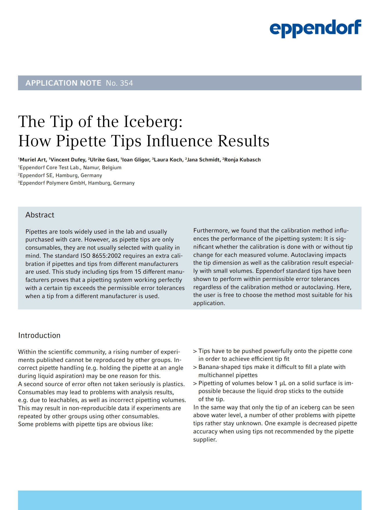 The Tip of the Iceberg: How Pipette Tips Influence Results