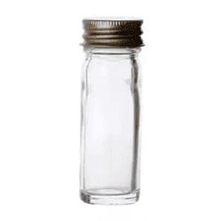 Fisherbrand™ Clear Moulded Glass Vials with Fitted Screw Caps