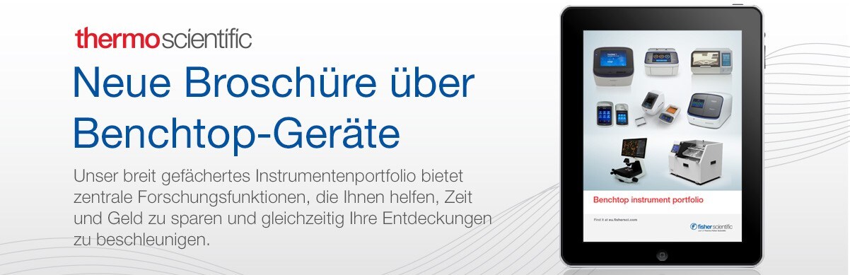 Neue Broschüre über Benchtop-Geräte Neue Broschüre über Benchtop-Geräte