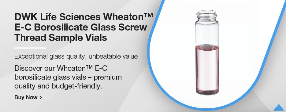 DWK Life Sciences Wheaton™ E-C Borosilicate Glass Screw Thread Sample Vials DWK Life Sciences Wheaton™ E-C Borosilicate Glass Screw Thread Sample Vials