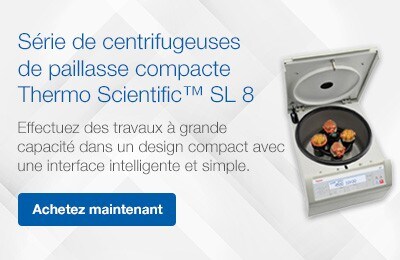 S&eacute;rie de centrifugeuses de paillasse compacte  Thermo Scientific&trade; SL 8