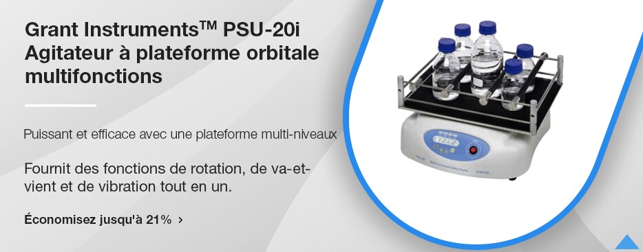 Grant InstrumentsTM PSU-20i Agitateur &agrave; plateforme orbitale multifonctions
