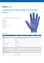Fisherbrand™ Nitrile Indigo 4.0 Protective Glove