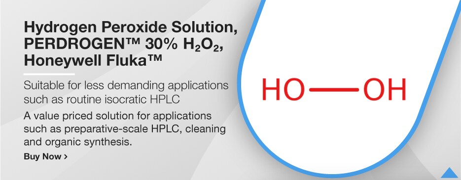 Hydrogen peroxide solution, PERDROGEN&trade; 30% H₂O₂, Honeywell Fluka&trade;