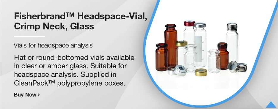 Fisherbrand&trade; Headspace-Vial, Crimp Neck, Glass